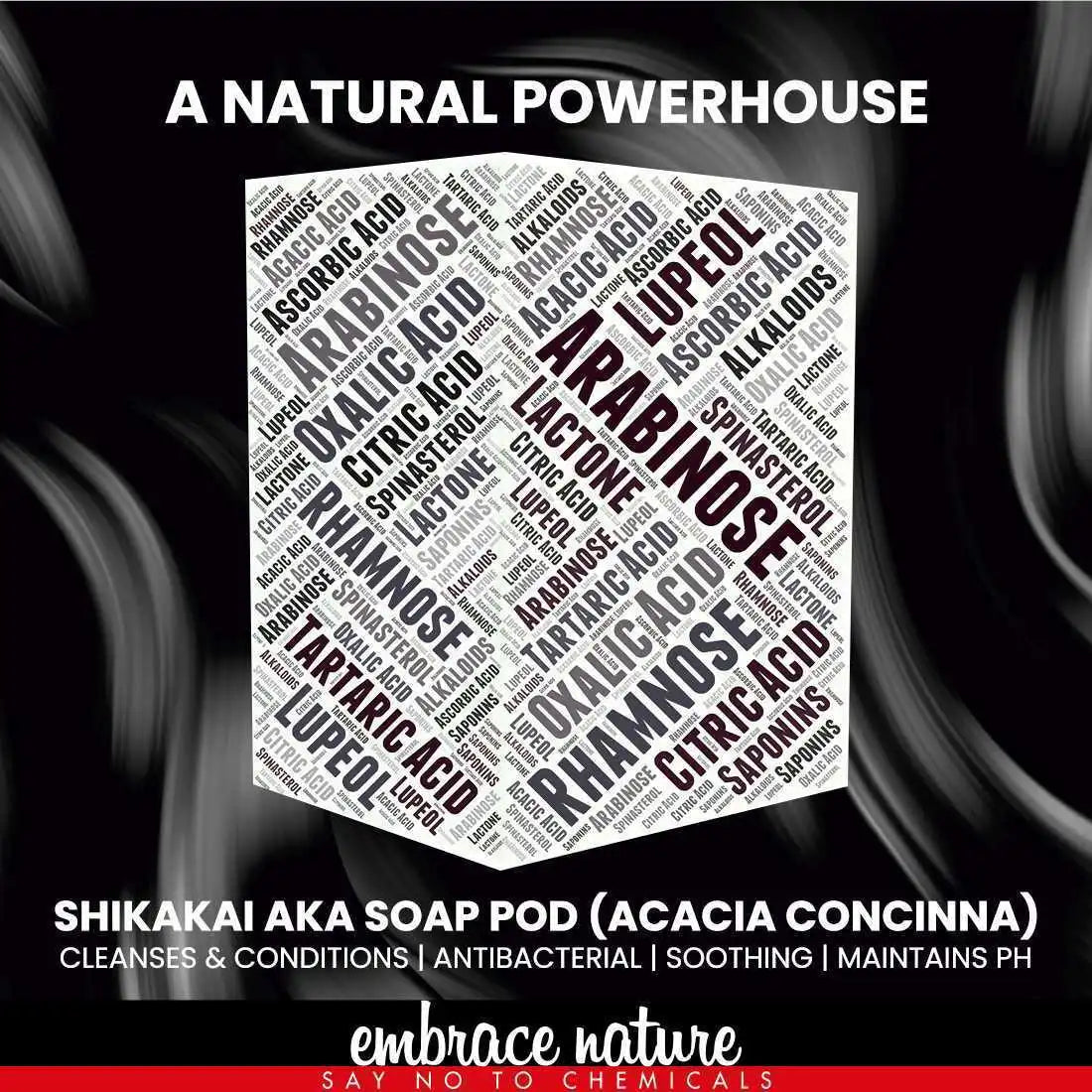 Nature Sure Shikakai-Pulver 100g mit Rosenwasser 50ml