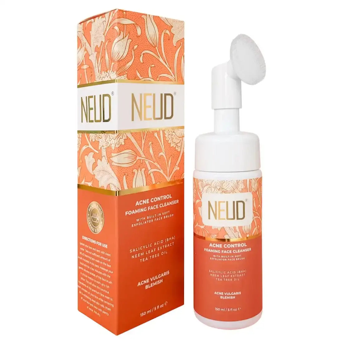 Buy 1 Pack NEUD Acne Control Foaming Face Cleanser With Salicylic Acid, Neem and Tea Tree Oil - everteen-neud.com