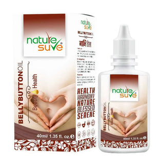 Nature Sure Belly Button Nabhi Oil 1x40ml – 22 Natural Ingredients, AYUSH-Certified