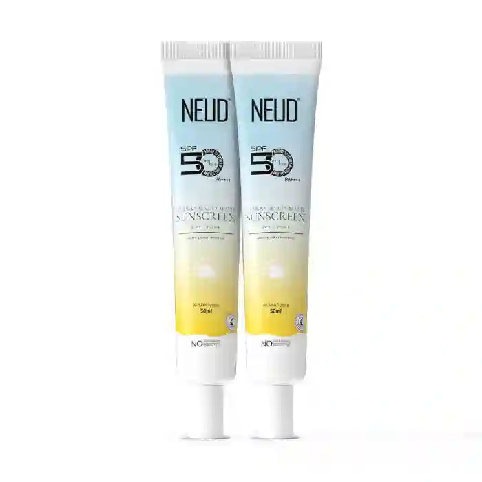 Buy 2 Packs NEUD Ultra Velvety Matte Priming Sunscreen Dry Touch 50gwith SPF 50++++ and Vitamin E directly from company - everteen-neud.com