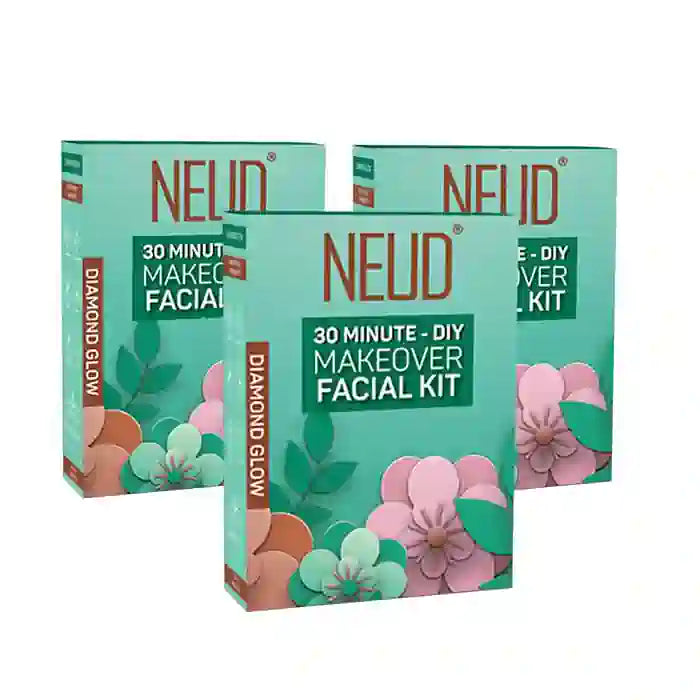 Buy 3 Packs NEUD Makeover Facial Kit for Salon-Like Glow at Home Directly From Company - everteen-neud.com