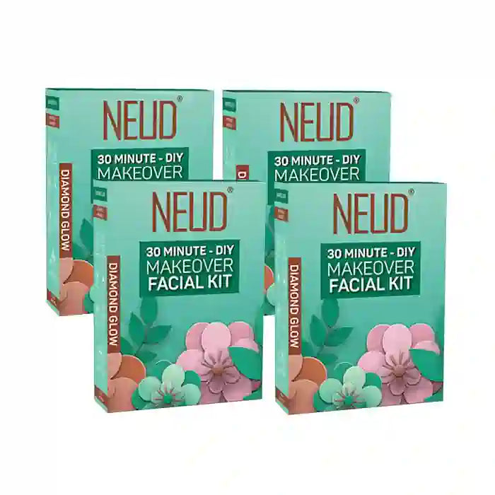 Buy 4 Packs NEUD Makeover Facial Kit for Salon-Like Glow at Home Directly From Company - everteen-neud.com