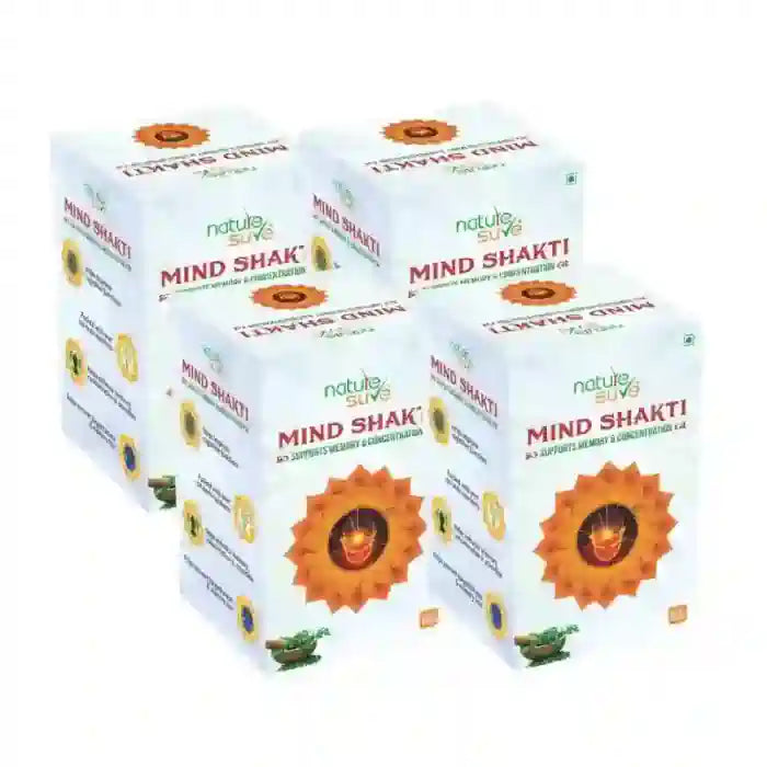 Buy 4 Packs Nature Sure Mind Shakti Tablets for Memory and Concentration - everteen-neud.com