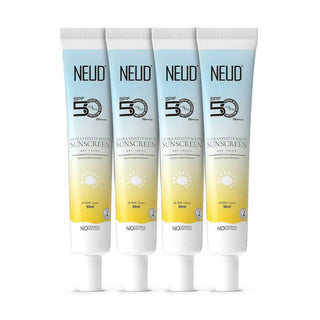 NEUD Ultra Velvety Matte Dry Touch Sunscreen 4x50ml – SPF 50 PA++++ with Vitamin E