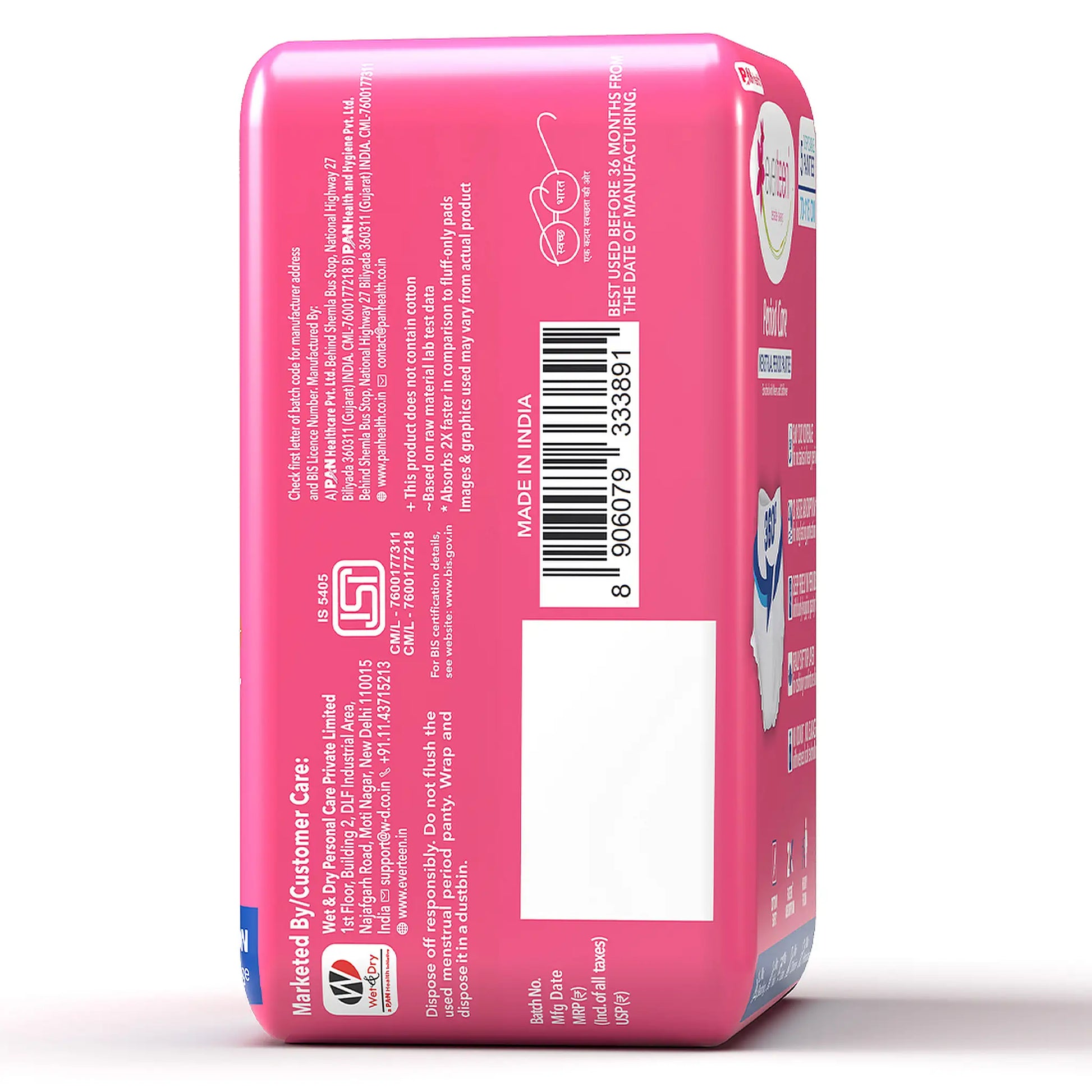 everteen Period Care Period Panties L-XL 5N – ISI-Certified, Ships Worldwide
