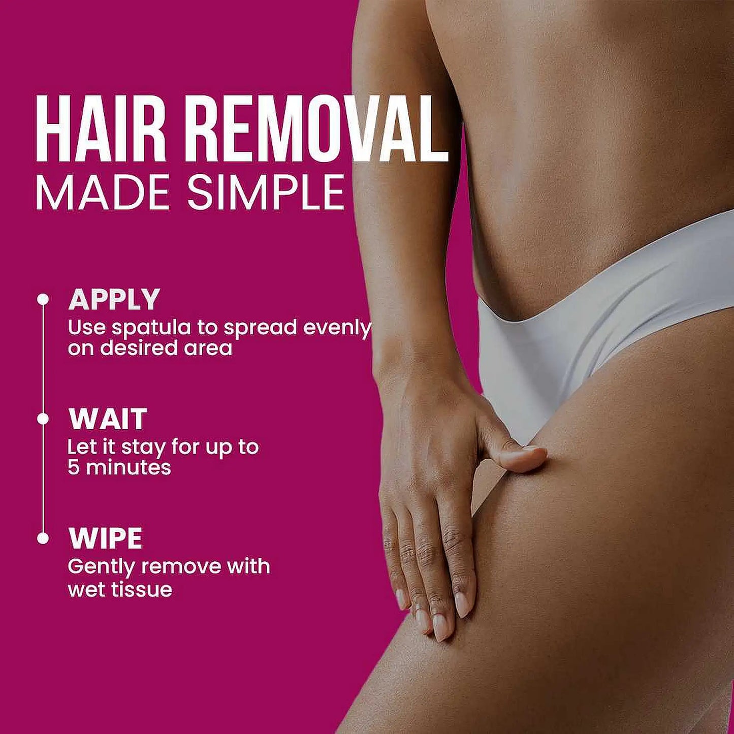 everteen Natural Bikini Hair Remover Cream - Easy To Use