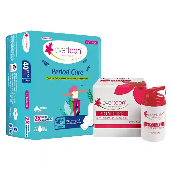 everteen Combo: Yonilife Intimate V Gel 30g and Sanitary Pads/ Period Panties