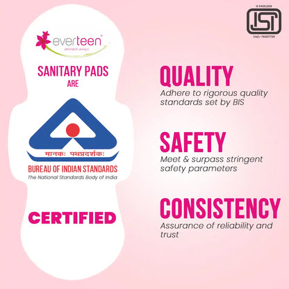 everteen Sanitary Pads are ISI Certified by Bureau of Indian Standards (BIS) - everteen-neud.com