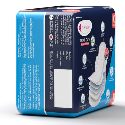 everteen PRIME Care XXL Night Sanitary Pads - The Breathable Pads with Moringa & Aloe Vera