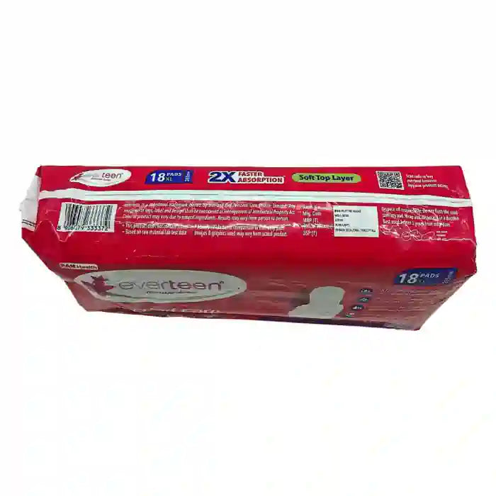 everteen Period Care Soft XL Sanitary Pads with Neem Safflower Pack of 18 Pads is Shipped Worldwide - everteen-neud.com