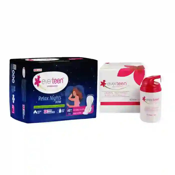 Buy everteen Relax Nights Ultra 40 Pads and V Gel 30g directly from company - everteen-neud.com