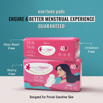 everteen SKIN THIN XL Sanitary Pads – Ultrathin XL for a Better Menstrual Experience
