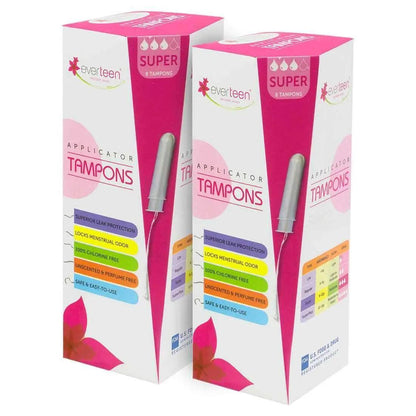 everteen Applicator Tampons for Menstrual Periods in Women 8903540009262