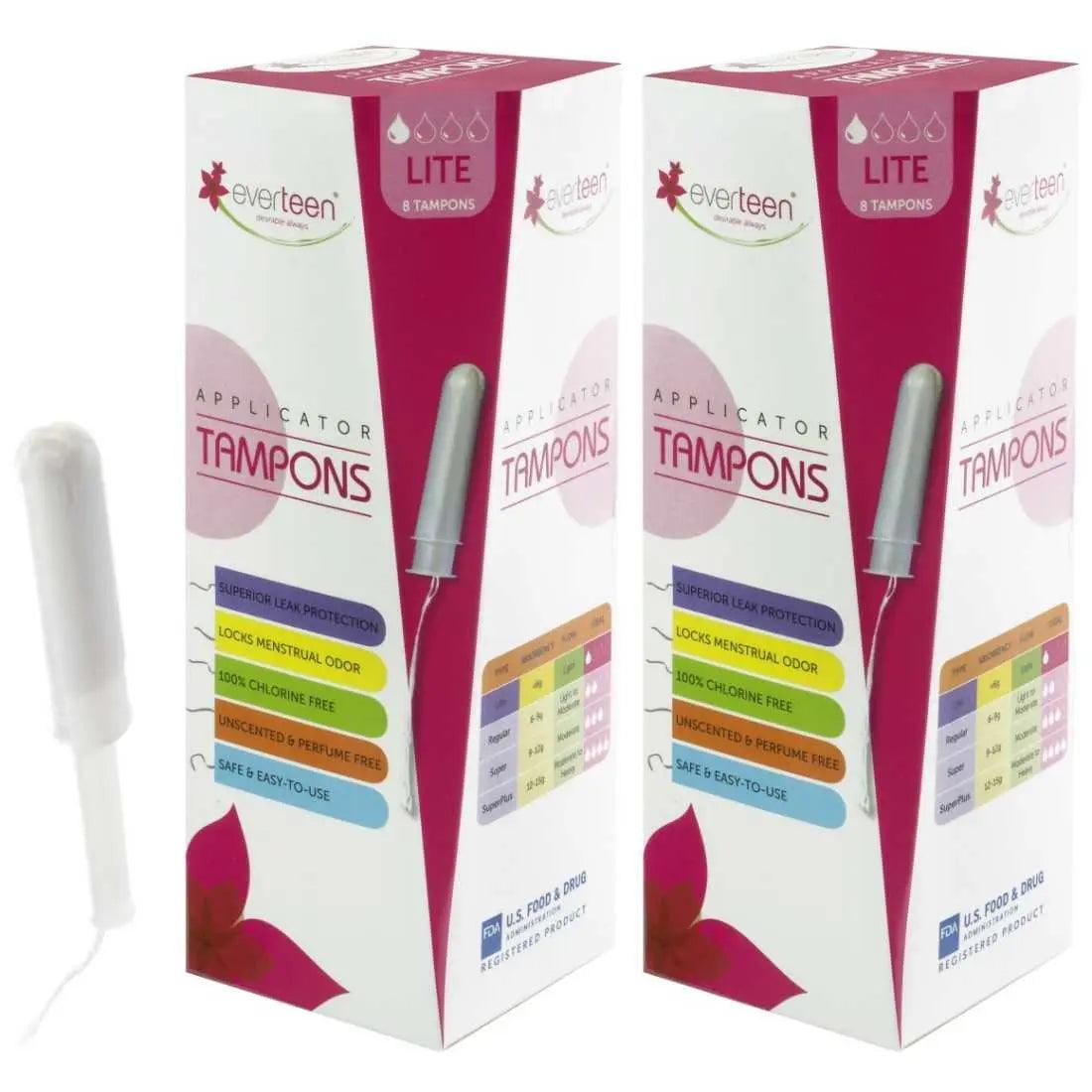 everteen Applicator Tampons for Menstrual Periods in Women 8903540009248