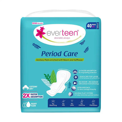 everteen Period Care XXL Combo Includes 40 Soft Sanitary Napkins and 40 Dry Sanitary Pads - everteen-neud.com