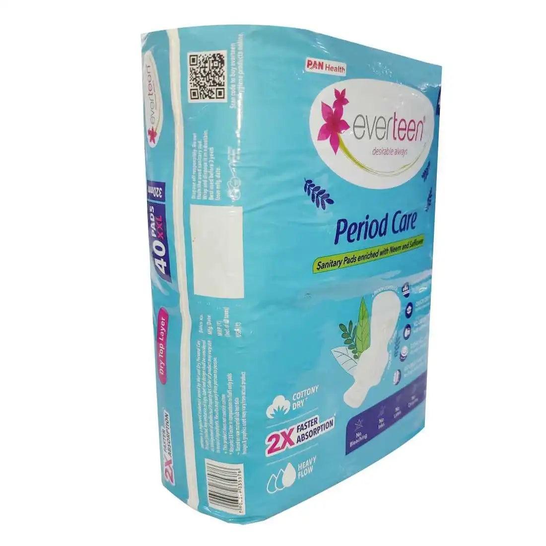 everteen Period Care 40 XL Soft Sanitary Pads and 40 XXL Dry Sanitary Pads - everteen-neud.com