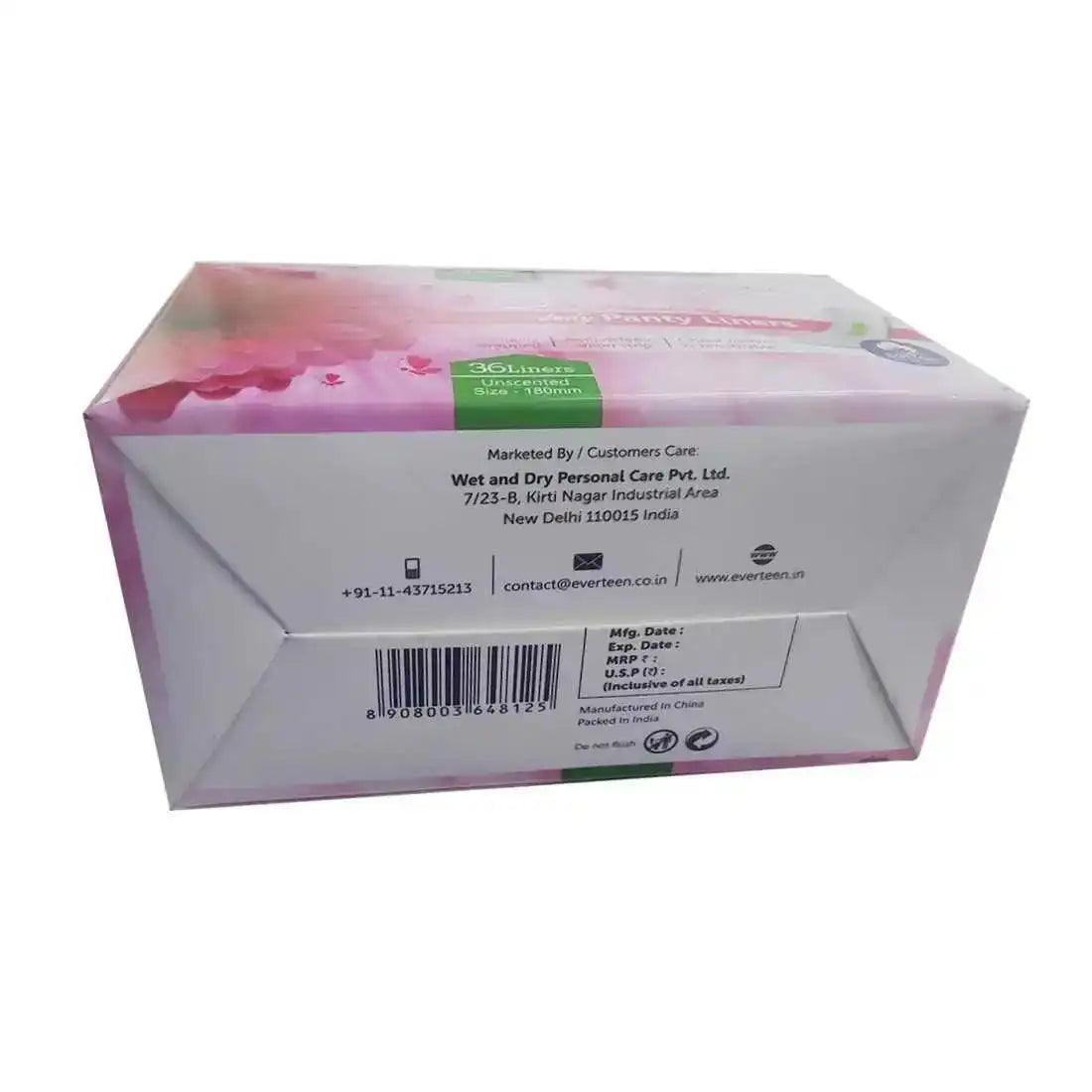 everteen 36 Daily Panty Liners for Women are shipped worldwide - everteen-neud.com