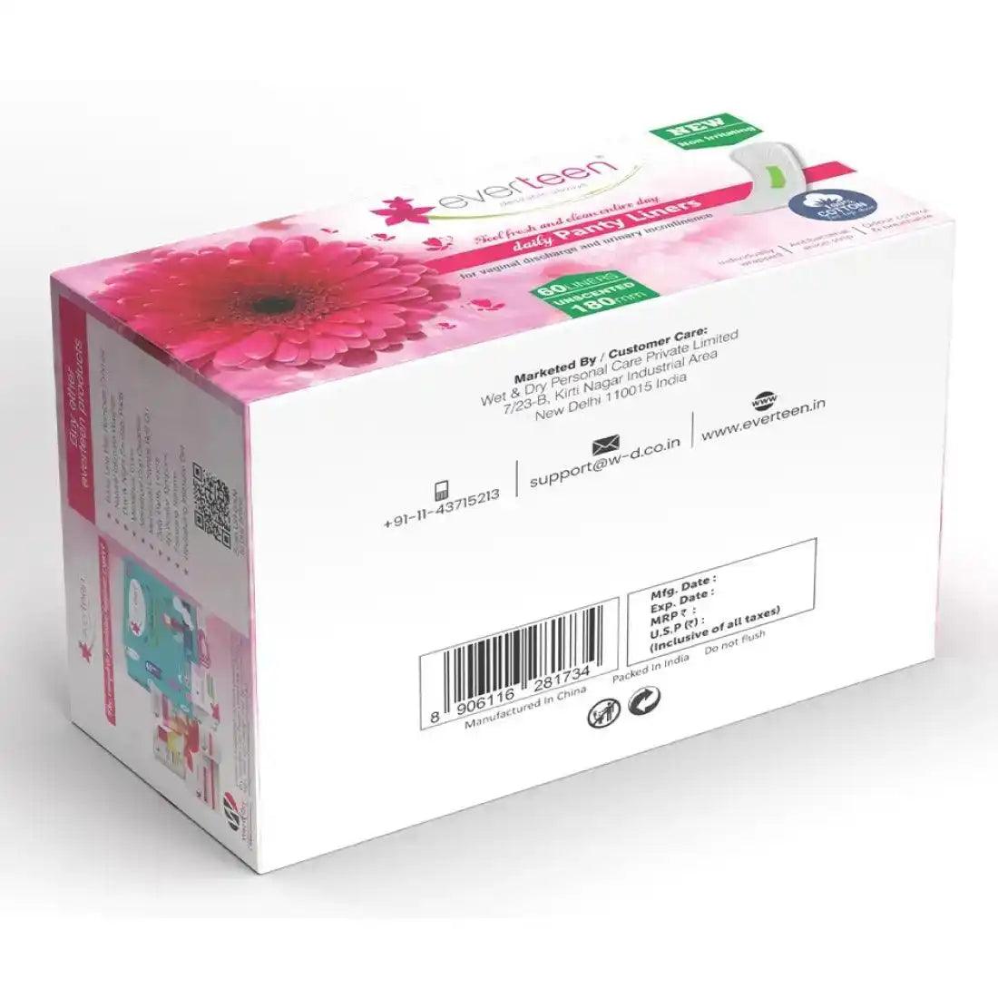 Each everteen Daily Panty Liner is Individually Wrapped So You Can Just Carry A Few Discreetly In Your Ladies Handbag - everteen-neud.com