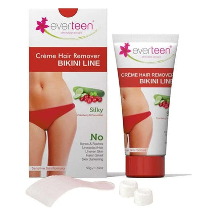 everteen Hair Remover Creme for Bikini Line & Underarms - Silky (50 g) 8906116280263