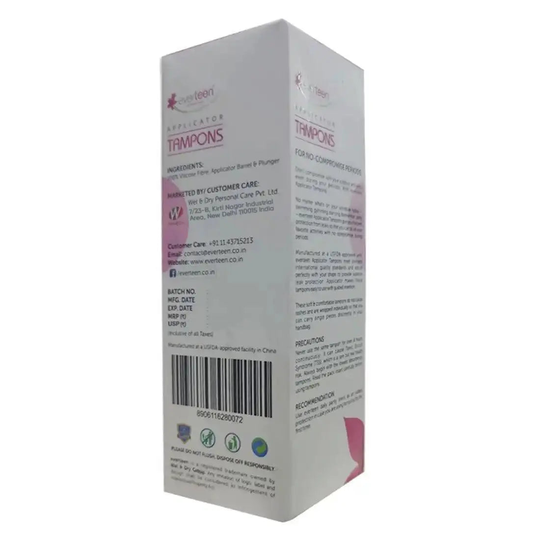 everteen Lite Applicator Tampons For Menstrual Periods in Women Are Shipped Worldwide - everteen-neud.com