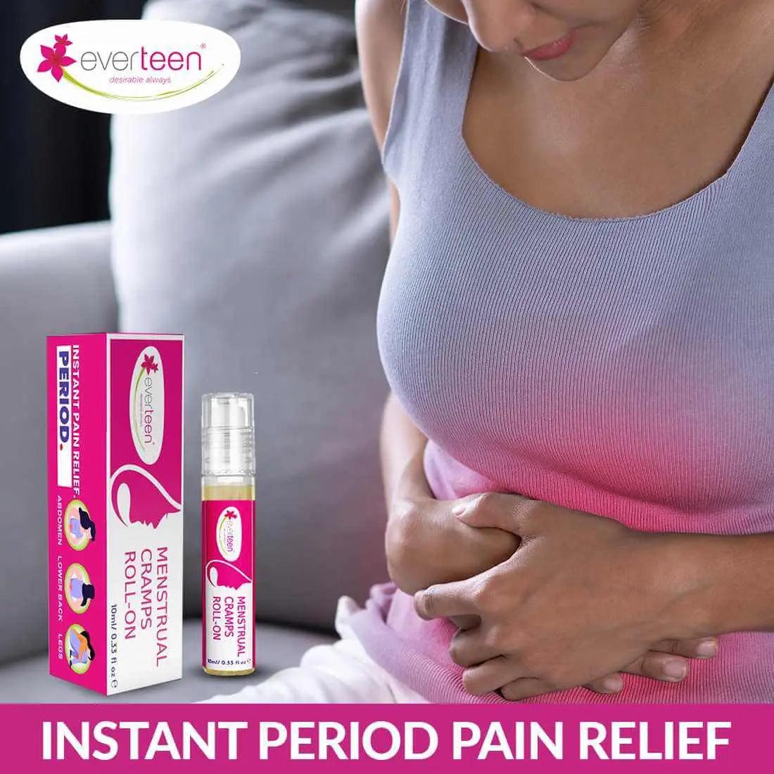 everteen Menstrual Cramps Roll-On for Period Pain Relief in Women - 10ml