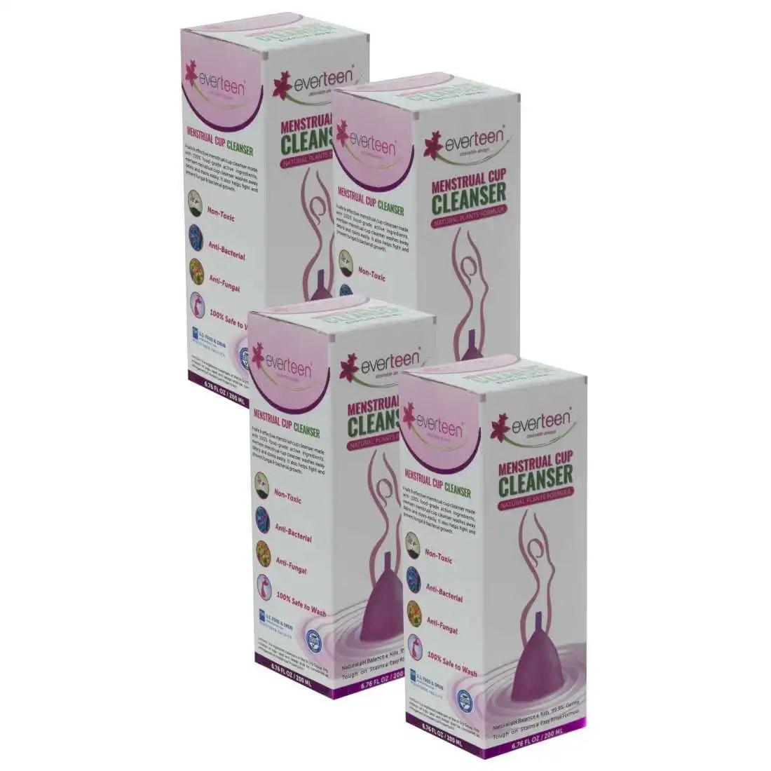 Buy 4 Packs everteen Menstrual Cup Cleanser With Plants Based Formula for Women Directly from Company - everteen-neud.com