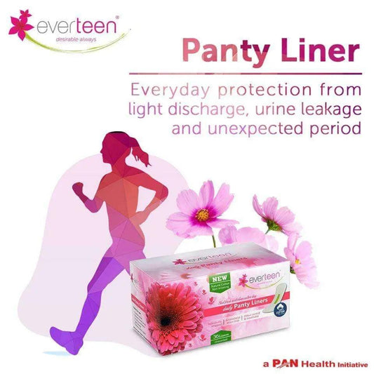 everteen Natural Cotton Daily Panty Liners for Women