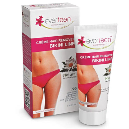 Buy 1 Pack everteen Natural Hair Remover Creme 50g for Bikini Line and Underarms in Women - everteen-neud.com