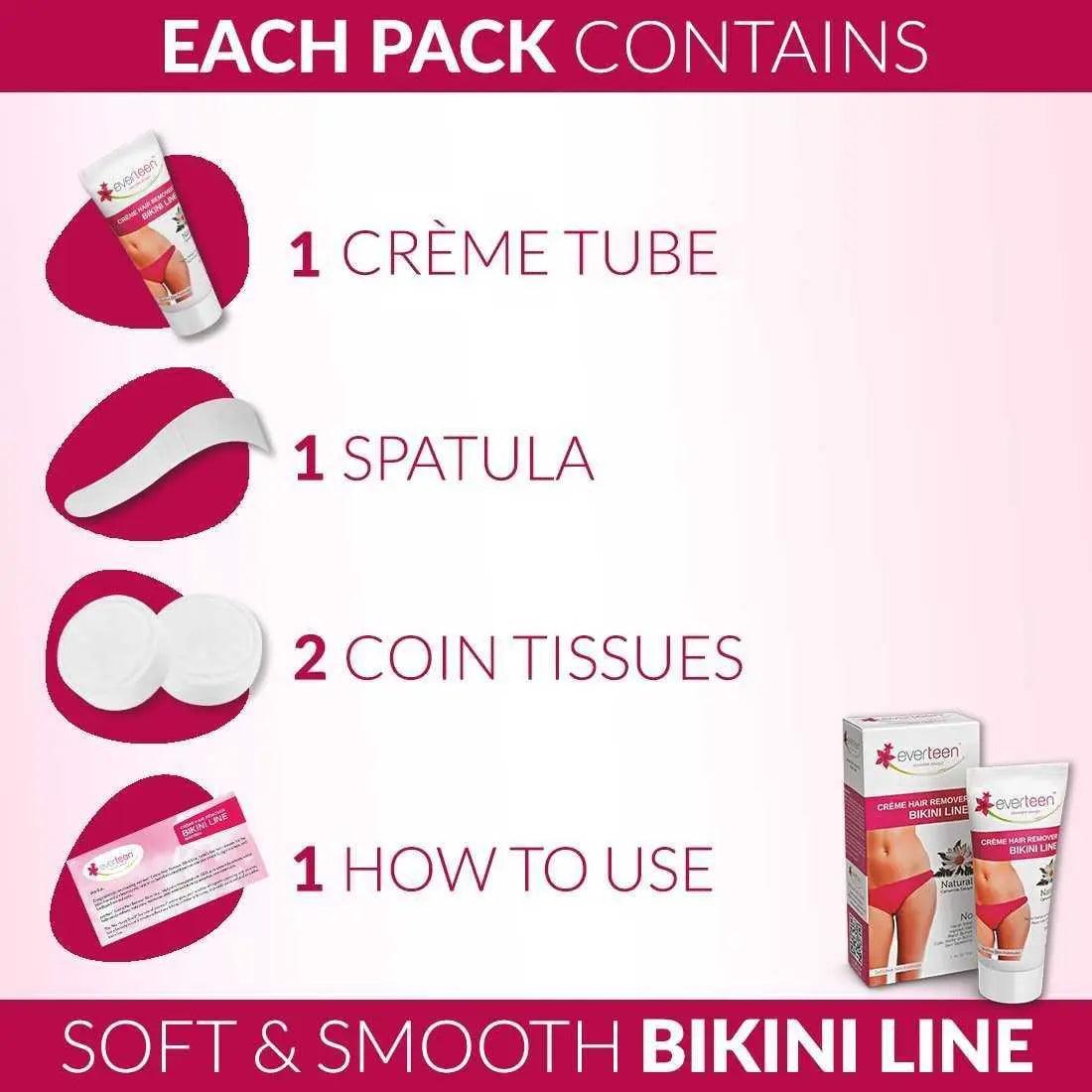 Everteen Bikini Line Hair Removal Cream Review | Price, Ingredients