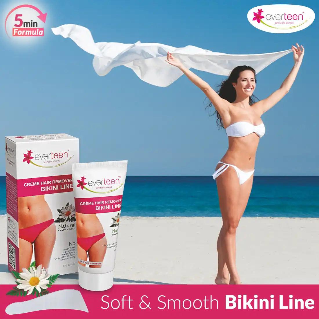 everteen Natural Hair Remover Creme Gives You Soft and Smooth Bikini Line in Just 5 Minutes - everteen-neud.com