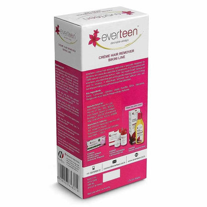 everteen Natural Hair Remover Creme for Bikini Line & Underarms in Women