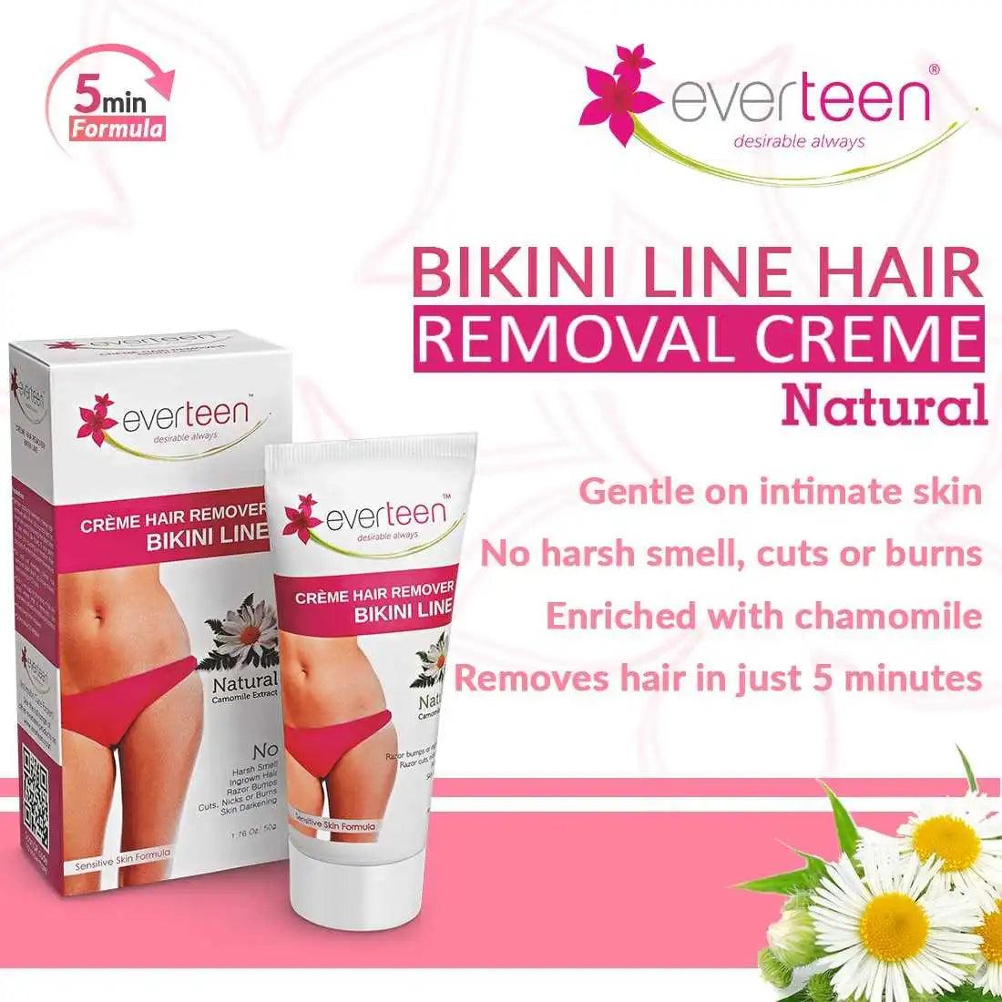 everteen Natural Hair Remover Creme is Enriched With Chamomile For A Pleasant Smell  and Soft Skin - everteen-neud.com