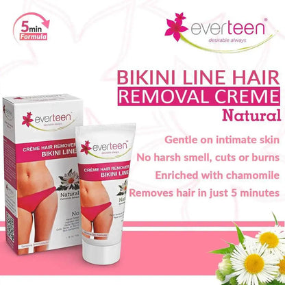 everteen Natural Hair Remover Creme is Enriched With Chamomile For A Pleasant Smell  and Soft Skin - everteen-neud.com