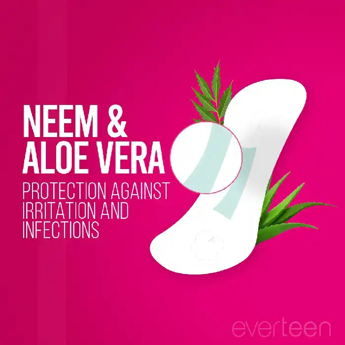 Buy everteen Pantiliners with neem and aloe vera for protection against intimate skin irritation and infections - everteen-neud.com