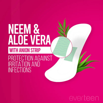 Buy everteen Pantiliners with neem, aloe vera and anion strip for protection against intimate skin irritation and infections - everteen-neud.com