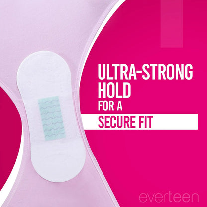 everteen Panty Liners - Ultra Strong Hold Keeps The Liner Securely In Place
