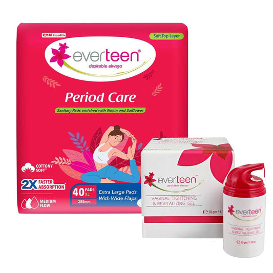 everteen Period Care XL Soft 40 Pads and V Gel 30g 7419870357771