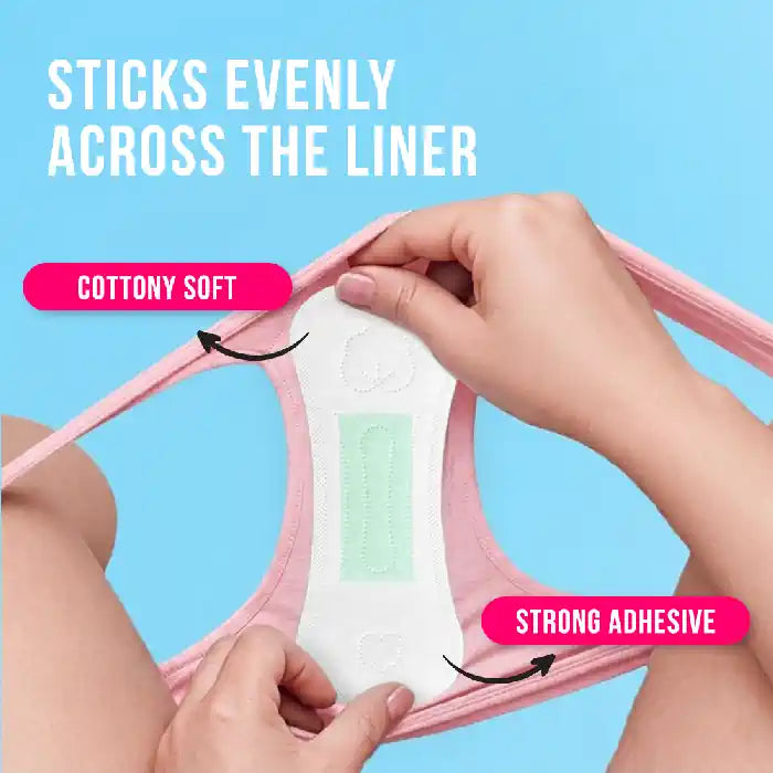 સ્ત્રીઓમાં ડાઘ, સ્રાવ, અસંયમ માટે લીમડા, એલોવેરા સાથે અવેરટીન એન્ટિ-બંચિંગ સ્ટ્રેટ પેન્ટી લાઇનર્સ - 60 લાઇનર્સ