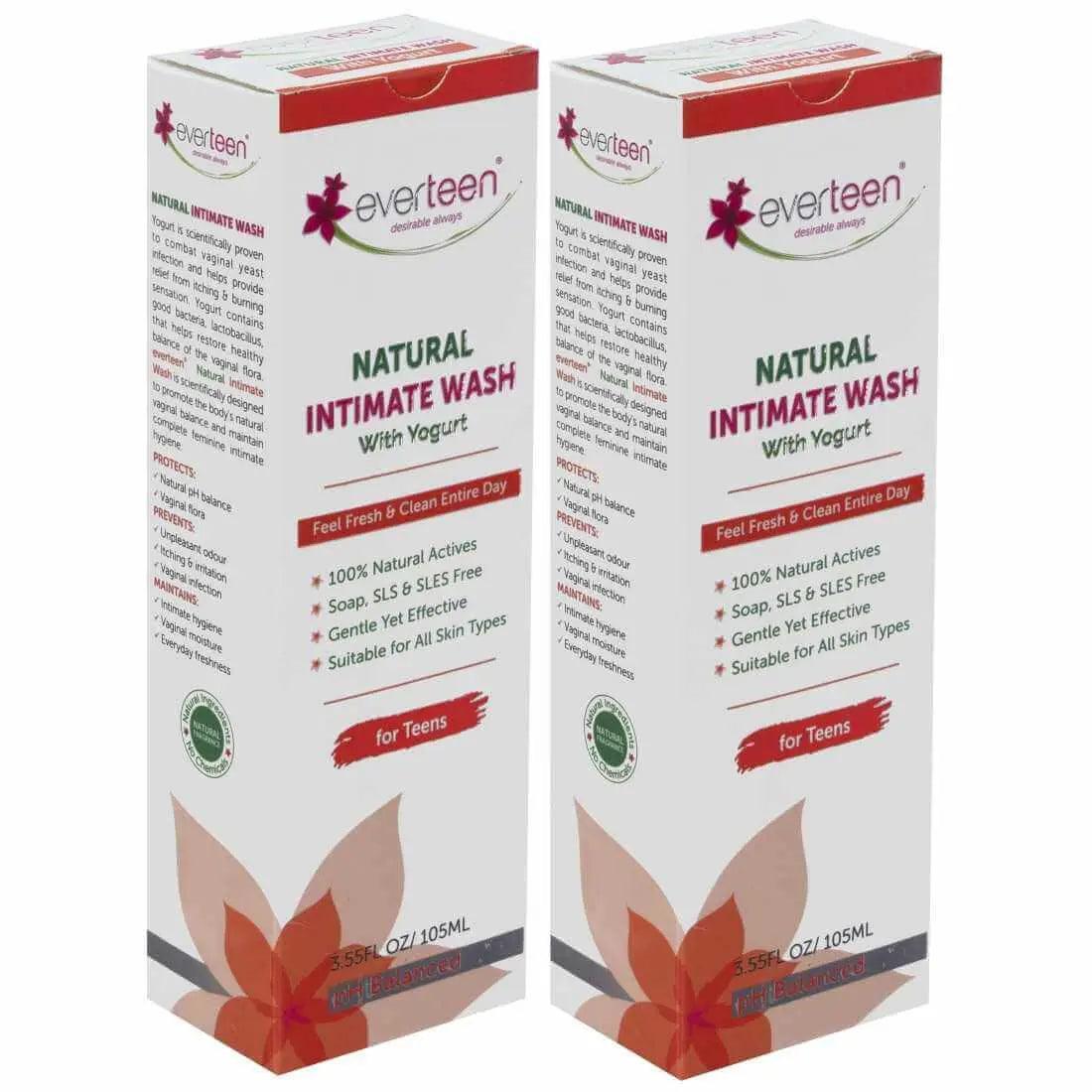 everteen Yogurt Intimate Wash for Teens - Natural Feminine Intimate Hygiene
