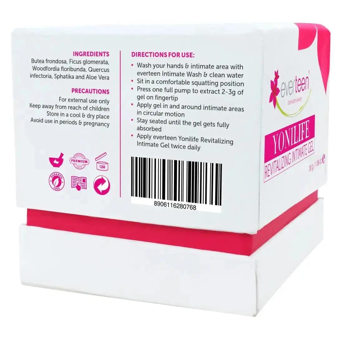everteen Yonilife Gel for Revitalizing Intimate Parts in Women - 30g