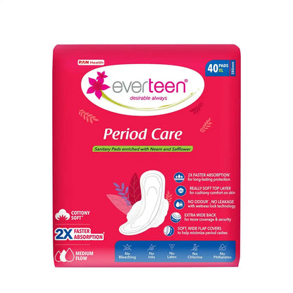 everteen Period Care 40 XL Soft Sanitary Pads and 40 XXL Dry Sanitary Pads