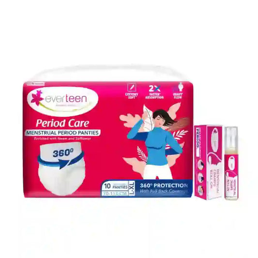 Buy everteen Period Panties L-XL and Menstrual Cramps Roll-on Combo at Best Prices - everteen-neud.com