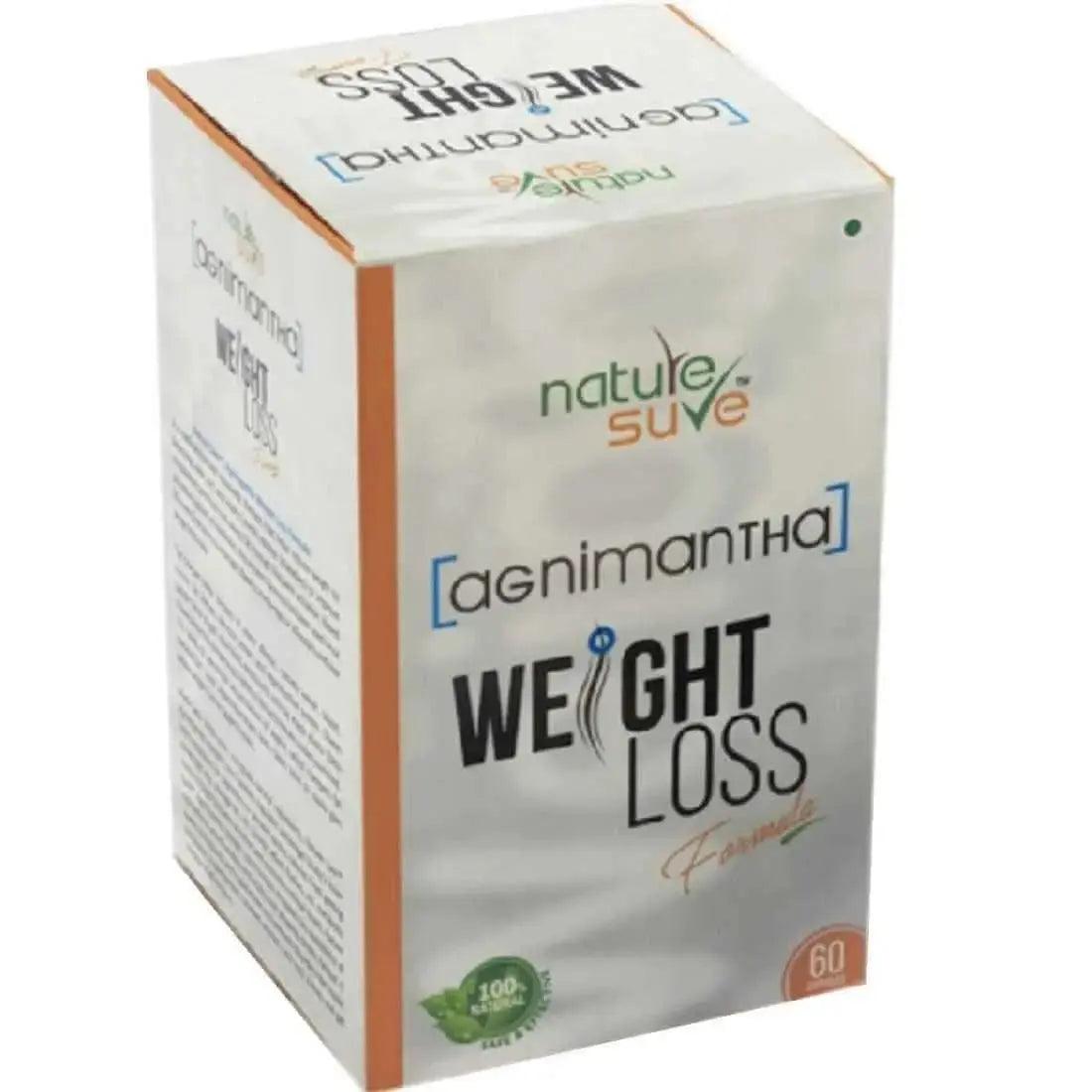 Nature Sure Agnimantha Weight Loss Formula For Men and Women - 60 Capsules 8903540009101