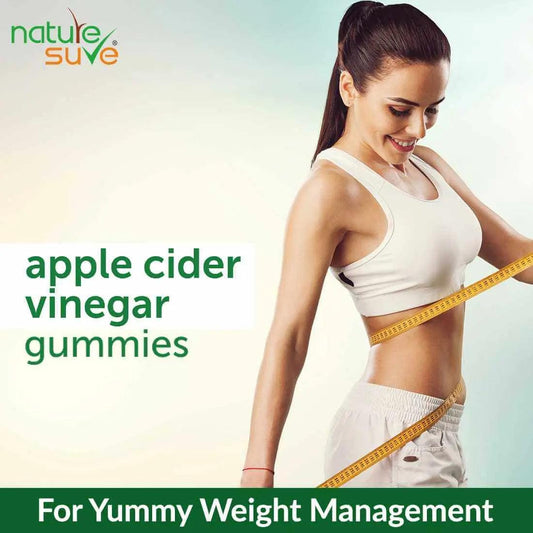Nature Sure Apple Cider Vinegar Daily Gummies for Yummy Weight Management - 45 Pieces
