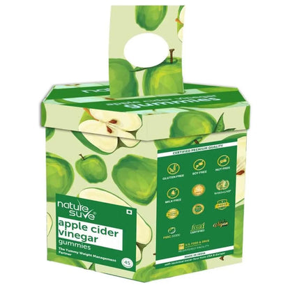 Nature Sure Apple Cider Vinegar Daily Gummies for Yummy Weight Management - 45 Pieces 8906116280799