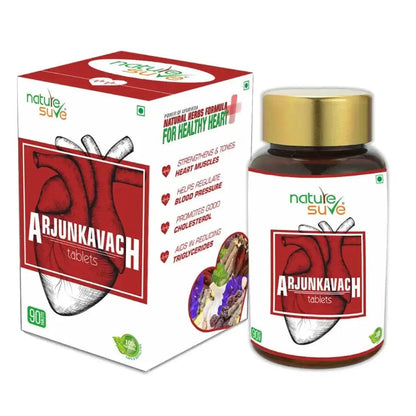Nature Sure Arjun Kavach Tablets for Healthy Heart in Men and Women - 90 Nos