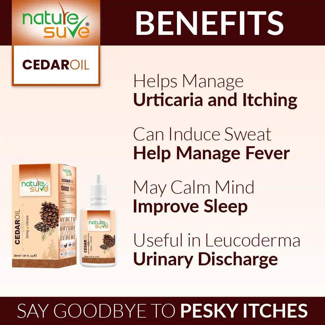 Nature Sure Cedar Oil Deodar Oil Is Useful for Itching, Urticaria, Leucoderma and Urinary Discharge - everteen-neud.com