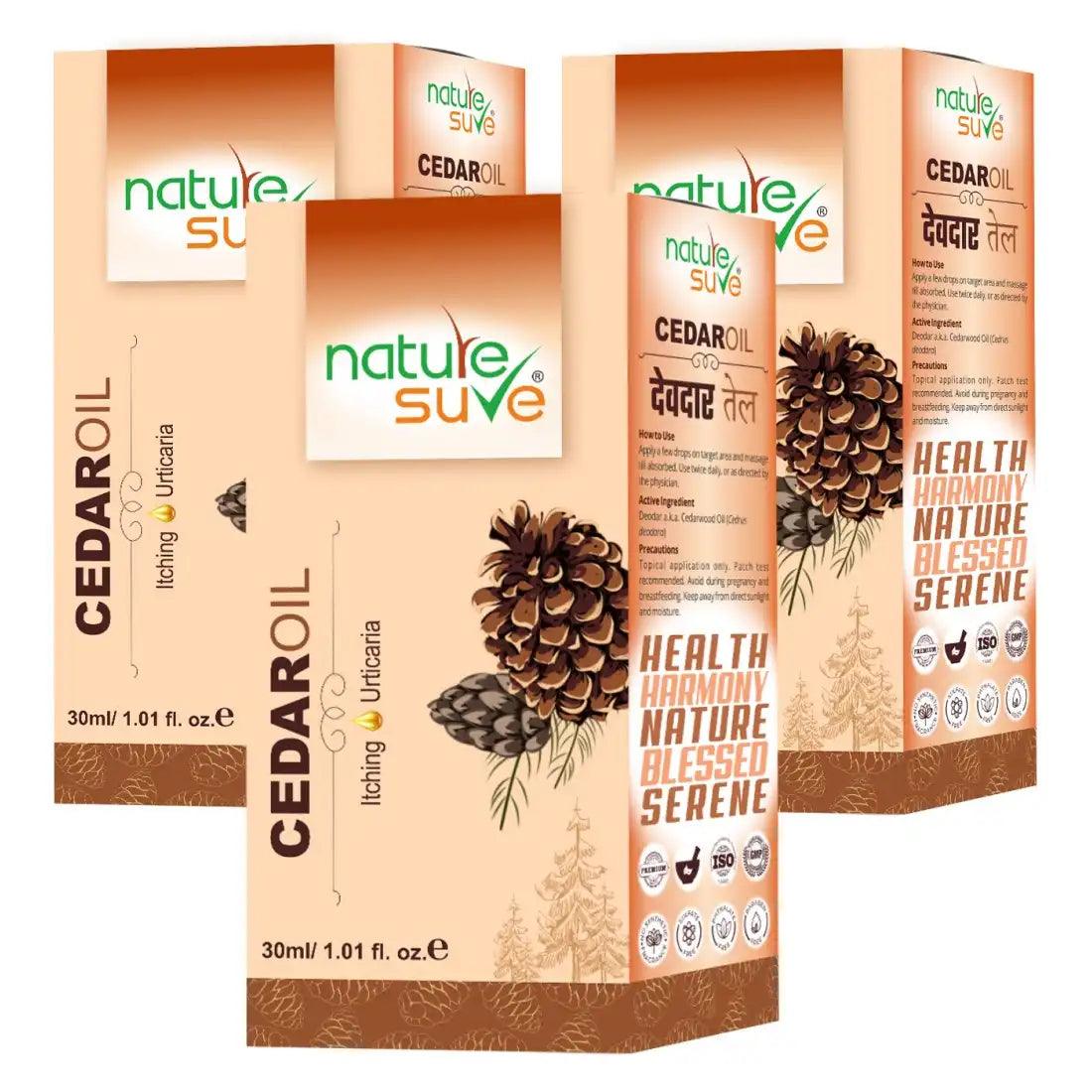 Buy 3 Packs Nature Sure Cedar Oil Deodar Oil for Itching and Urticaria - everteen-neud.com