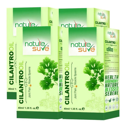 Buy 4 Packs Nature Sure Cilantro Dhania Oil for Joint Pain and Muscle Spasms Direct From Company - everteen-neud.com