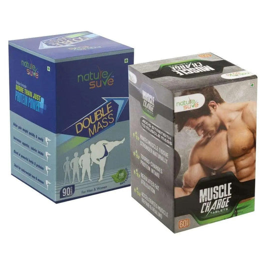 Nature Sure Combo: Double Mass and Muscle Charge Tablets for Body Mass and Muscle Strength 9559682299802